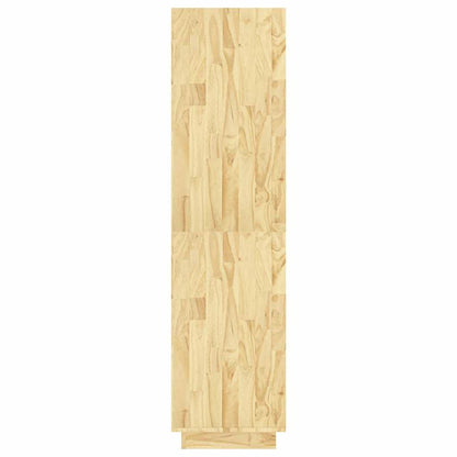 Book Cabinet 80x35x71 cm Solid Wood Pine Natural 135 cm