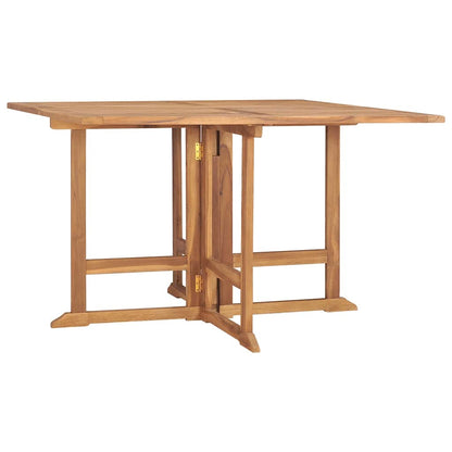 vidaXL Garden Dining Table | Teak | Teak hardwood | 110x110x75 cm | Foldable 1
