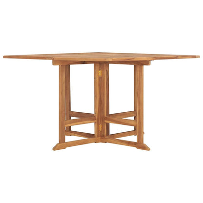 vidaXL Garden Dining Table | Teak | Teak hardwood | 110x110x75 cm | Foldable 2