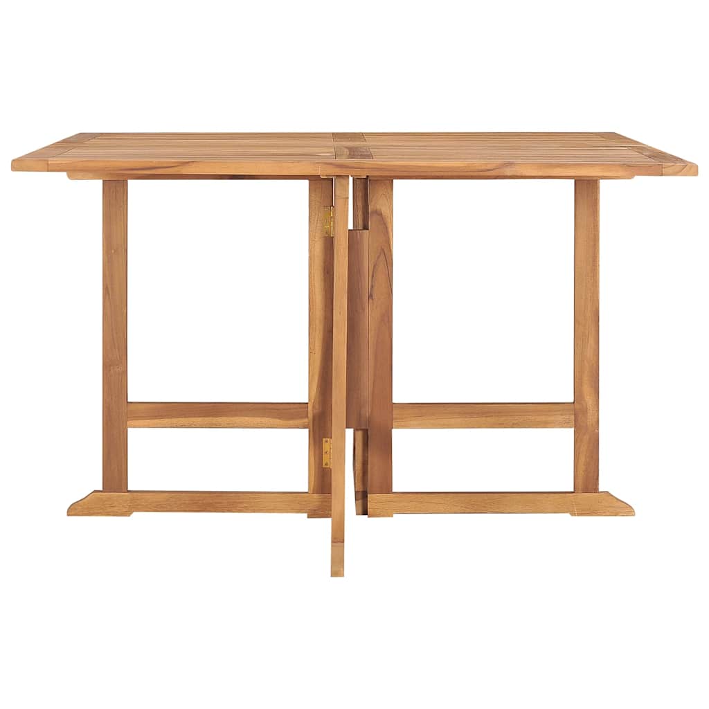 vidaXL Garden Dining Table | Teak | Teak hardwood | 110x110x75 cm | Foldable 3