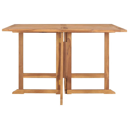 vidaXL Garden Dining Table | Teak | Teak hardwood | 110x110x75 cm | Foldable 3