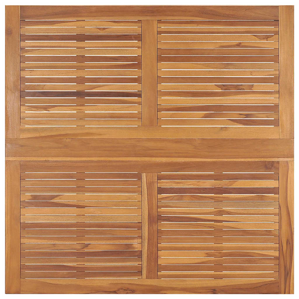 vidaXL Garden Dining Table | Teak | Teak hardwood | 110x110x75 cm | Foldable 4