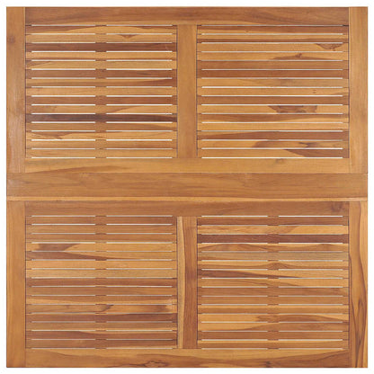 vidaXL Garden Dining Table | Teak | Teak hardwood | 110x110x75 cm | Foldable 4