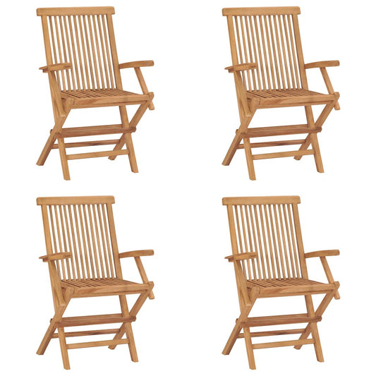 Folding Chairs Solid Teak Wood 4