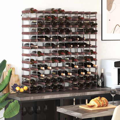 vidaXL Wine Rack for 120 Bottles Brown Solid Wood Pine 3