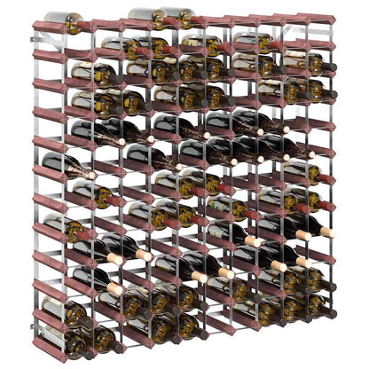 vidaXL Wine Rack for 120 Bottles Brown Solid Wood Pine 4