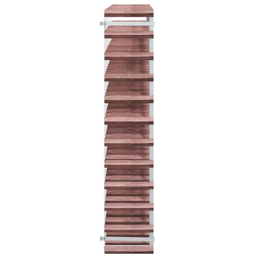 vidaXL Wine Rack for 120 Bottles Brown Solid Wood Pine 6