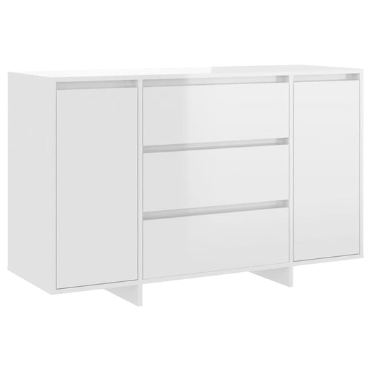 vidaXL Sideboard | High gloss white | Engineered Wood | Medium | Sideboard 2