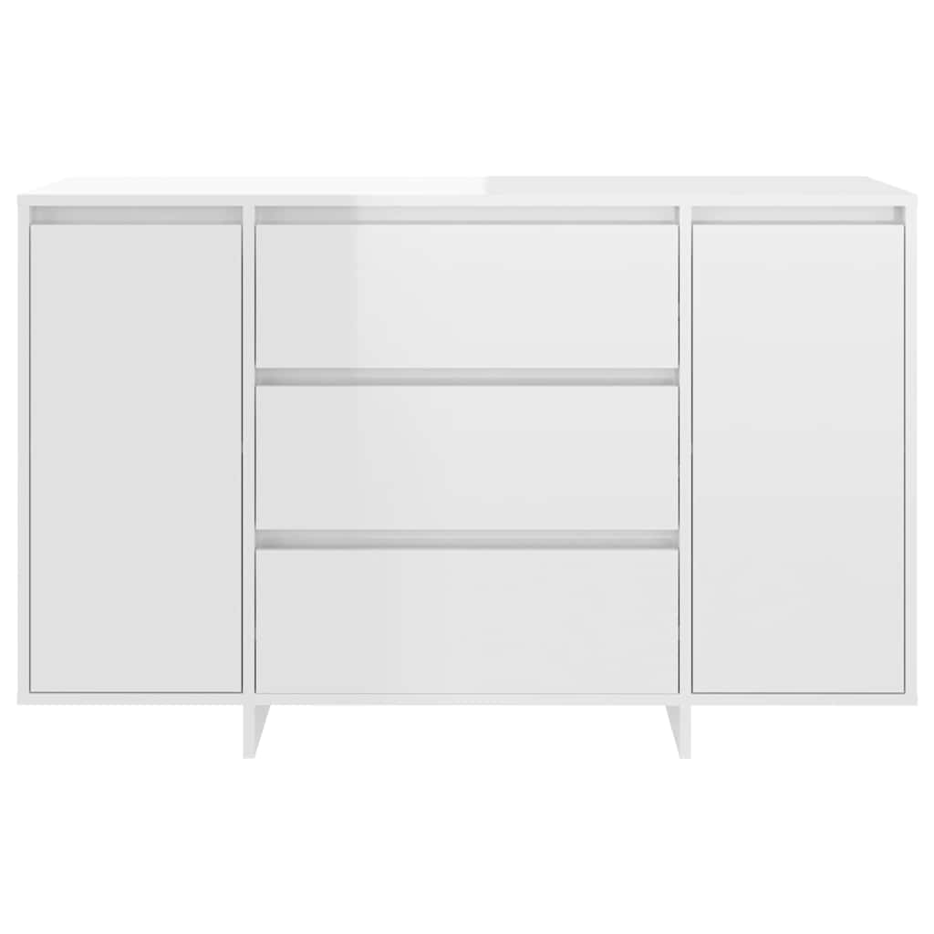vidaXL Sideboard | High gloss white | Engineered Wood | Medium | Sideboard 5