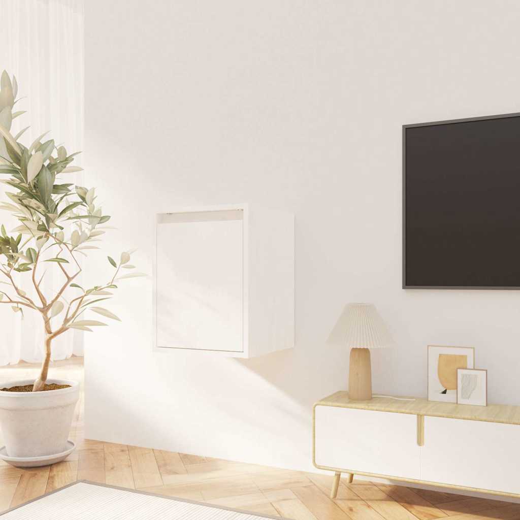 Wall Cabinets 2pcs 30x30x40 cm Solid Wood Pine White
