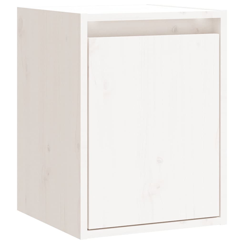 Wall Cabinets 2pcs 30x30x40 cm Solid Wood Pine White
