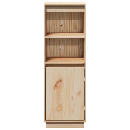 Highboard 37x34x110 cm Solid Wood Pine Natural