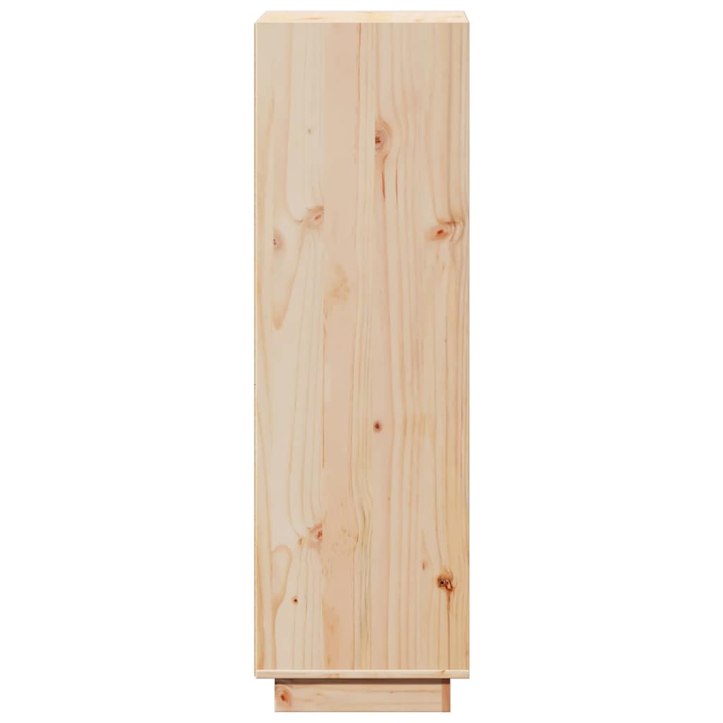 Highboard 37x34x110 cm Solid Wood Pine Natural