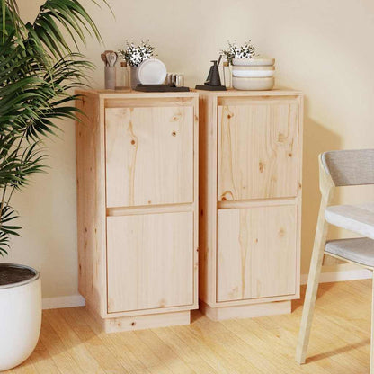 Sideboards 31,5x34x75 cm Solid Wood Pine Brown 2