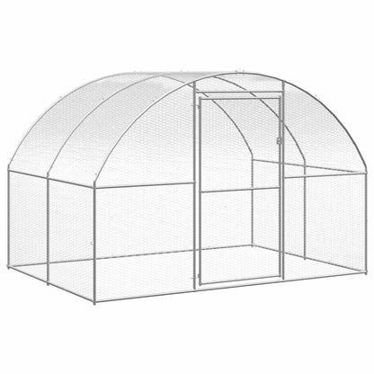 vidaXL Chicken Coop | Silver | Galvanised Steel | Large | Durable | Chicken Coop 4