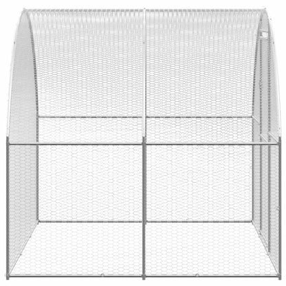 vidaXL Chicken Coop | Silver | Galvanised Steel | Large | Durable | Chicken Coop 6