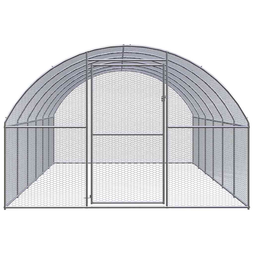 vidaXL Outdoor Chicken Coop 3x6x2 m Galvanised Steel 2