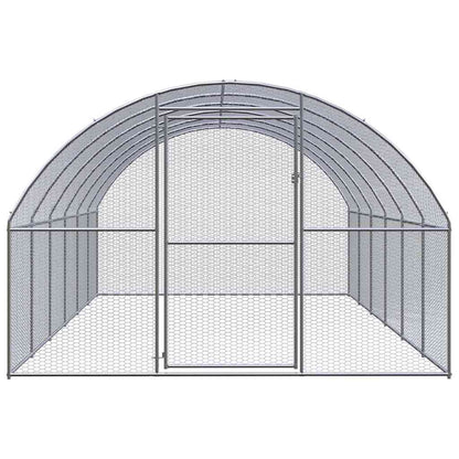 vidaXL Outdoor Chicken Coop 3x6x2 m Galvanised Steel 2