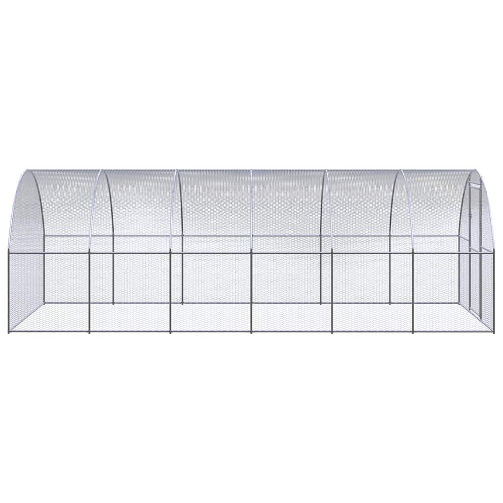 vidaXL Outdoor Chicken Coop 3x6x2 m Galvanised Steel 3