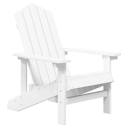 vidaXL Garden Adirondack Chairs 2 pcs HDPE White 3