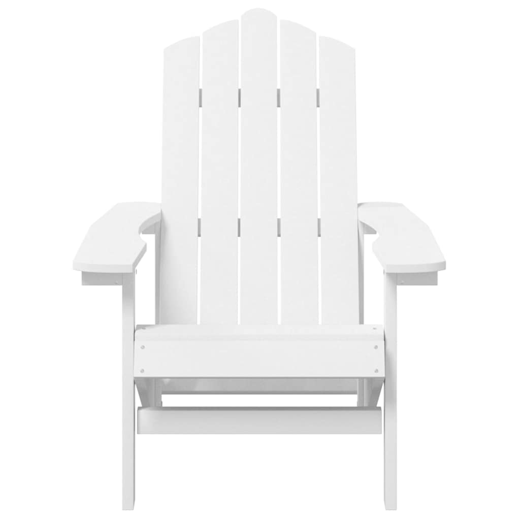 vidaXL Garden Adirondack Chairs 2 pcs HDPE White 4
