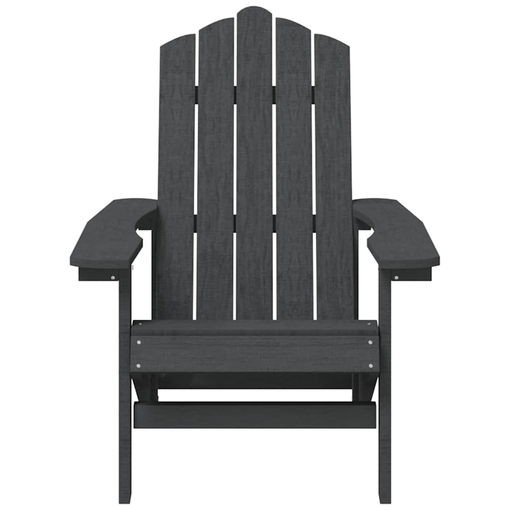 vidaXL Garden Adirondack Chairs 2 pcs HDPE Anthracite 4