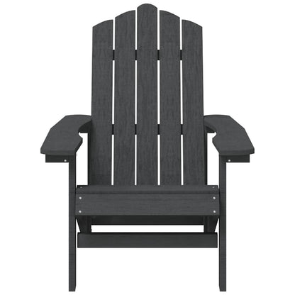 vidaXL Garden Adirondack Chairs 2 pcs HDPE Anthracite 4