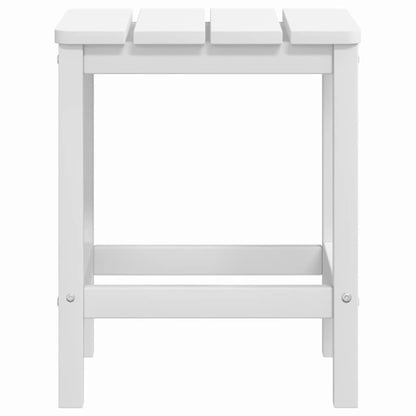 vidaXL Garden Adirondack Chairs with Table HDPE White 6