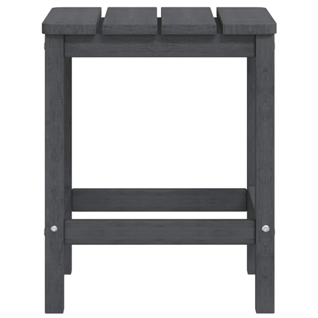 vidaXL Garden Adirondack Chairs with Table HDPE Anthracite 6