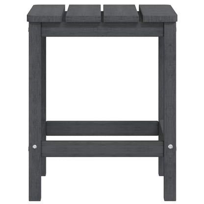 vidaXL Garden Adirondack Chairs with Table HDPE Anthracite 6