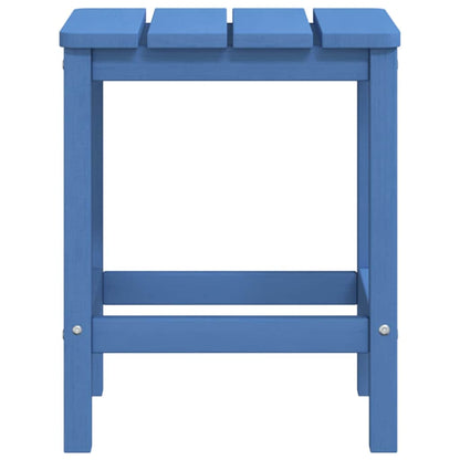 vidaXL Garden Adirondack Chair with Footstool & Table HDPE Aqua Blue 6