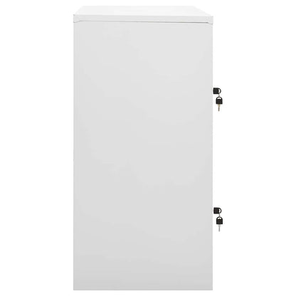 vidaXL Locker Cabinet | Set of 2 | Light grey and red | Steel | Medium 4