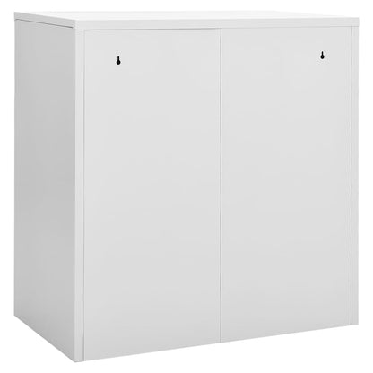 vidaXL Locker Cabinet | Set of 2 | Light grey and red | Steel | Medium 5
