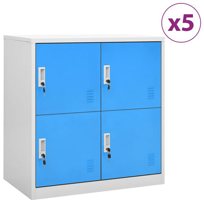 vidaXL Locker Cabinets 90x45x92.5 cm Steel with 4 Lockers