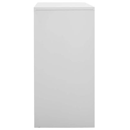 vidaXL Locker Cabinets 2 pcs Light Grey 90x45x92,5 cm Steel 6