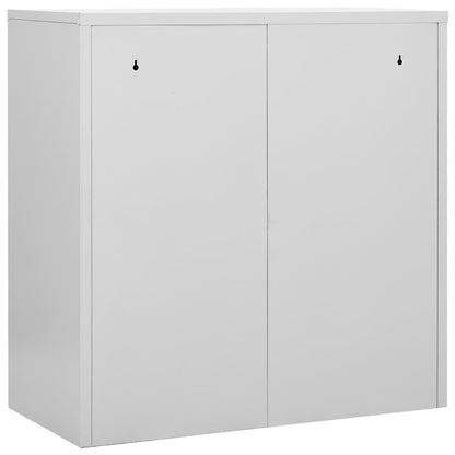 vidaXL Locker Cabinets 2 pcs Light Grey and Blue 90x45x92,5 cm Steel 5