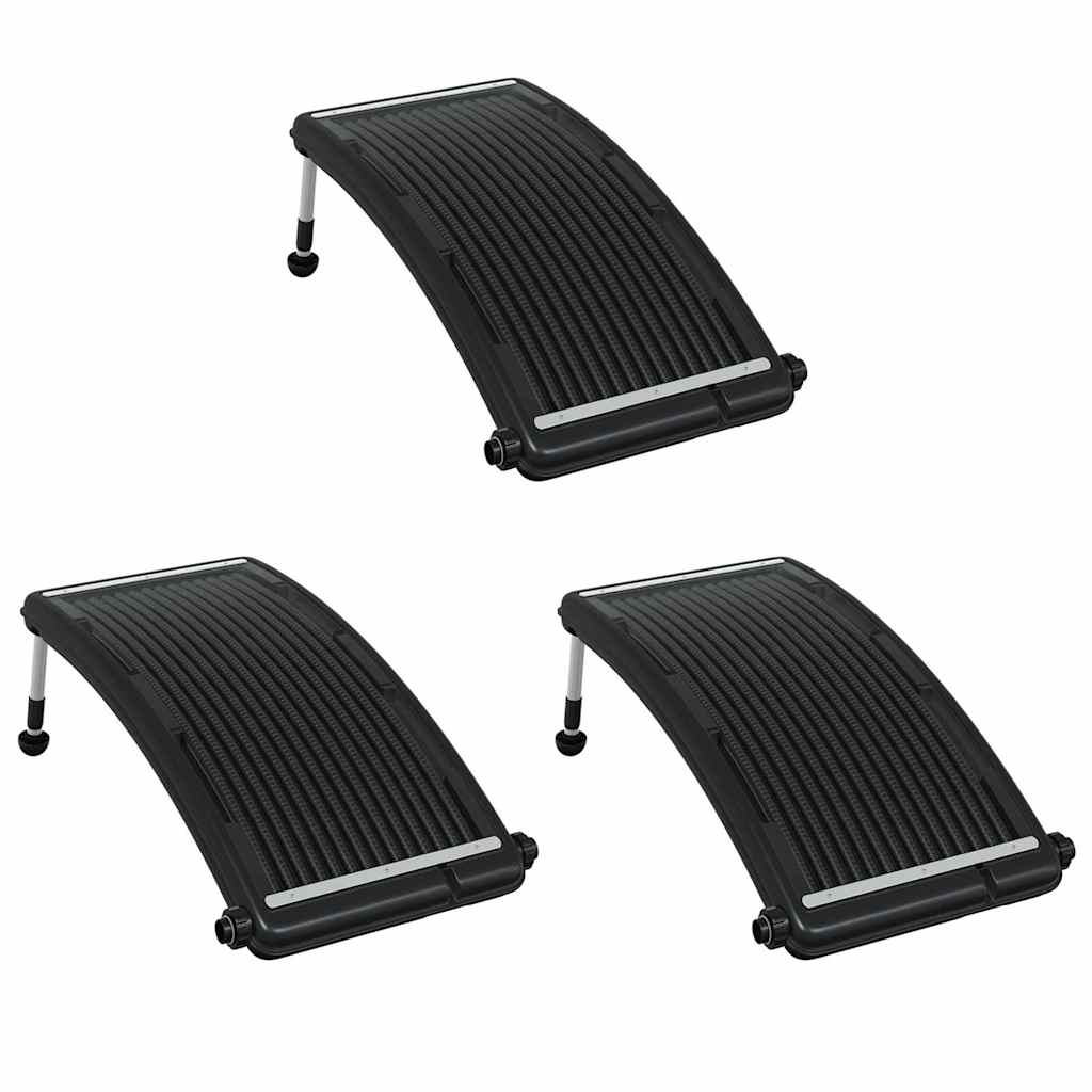 vidaXL Solar Pool Heating Panel | Set of 3 | Black | HDPE | Standard 2