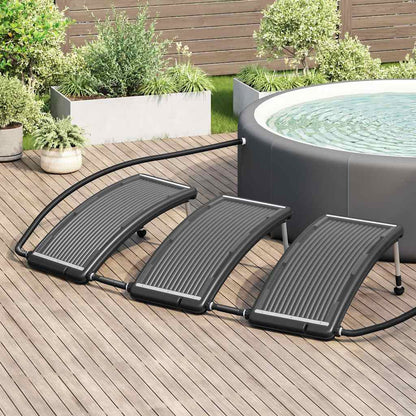 vidaXL Solar Pool Heating Panel | Set of 3 | Black | HDPE | Standard 1