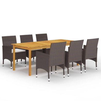 vidaXL 5 Piece Garden Dining Set with Cushions