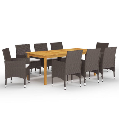 vidaXL 5 Piece Garden Dining Set with Cushions