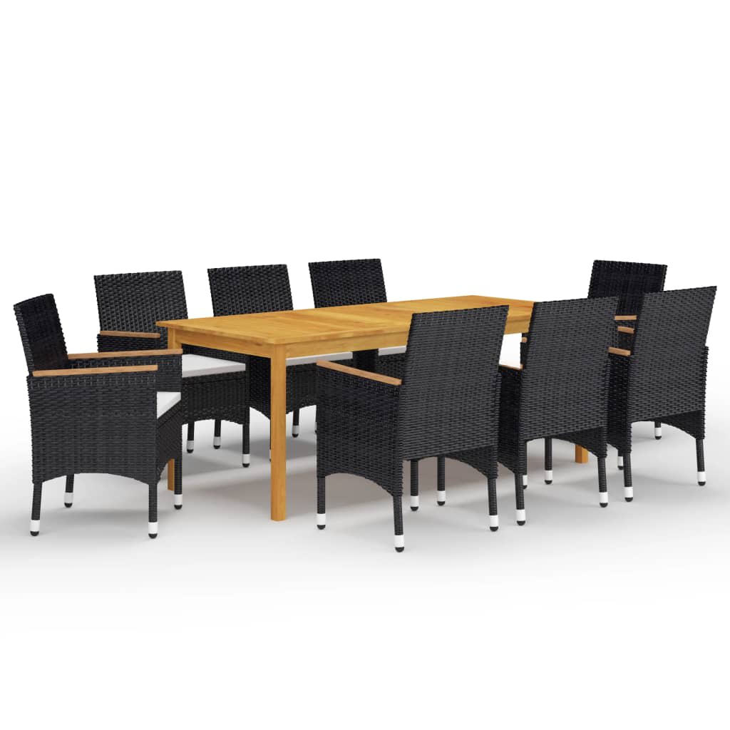 vidaXL 5 Piece Garden Dining Set with Cushions