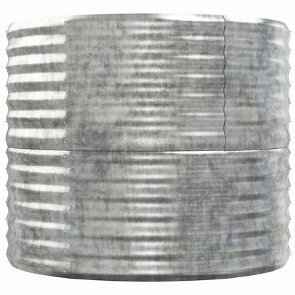 Garden Raised Bed Galvanised Steel Height 68 cm Silver 152 cm