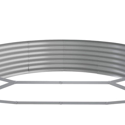 Garden Raised Bed Galvanised Steel Depth 140 cm Anthracite 296 cm