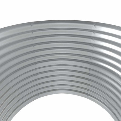Garden Raised Bed Galvanised Steel Depth 100 cm Silver 100 cm