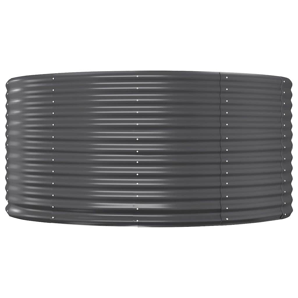 Garden Raised Bed Galvanised Steel Depth 140 cm Anthracite 140 cm