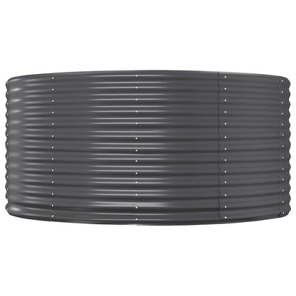 Garden Raised Bed Galvanised Steel Depth 140 cm Anthracite 140 cm