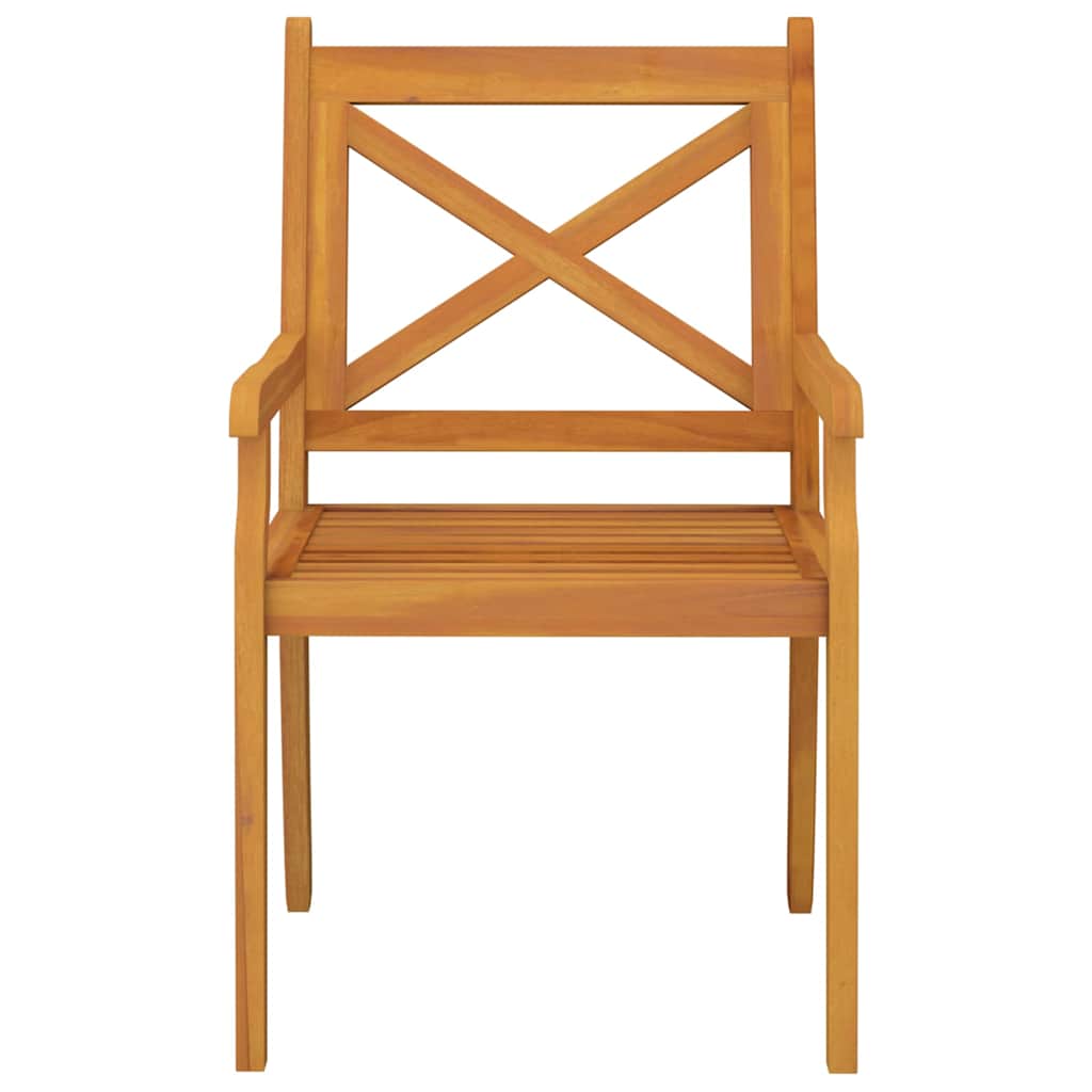vidaXL Outdoor Dining Chairs 4 pcs Solid Wood Acacia 4
