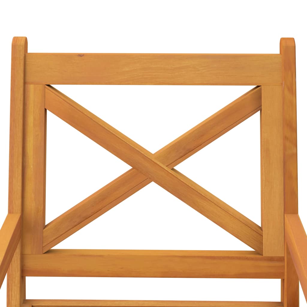 vidaXL Outdoor Dining Chairs 4 pcs Solid Wood Acacia 5
