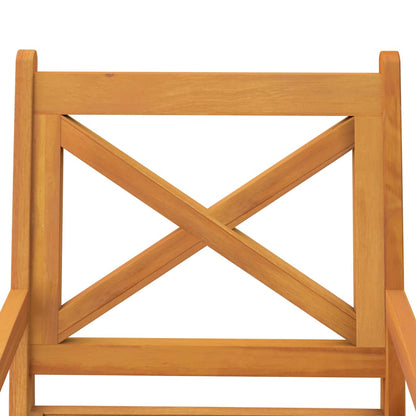 vidaXL Outdoor Dining Chairs 4 pcs Solid Wood Acacia 5