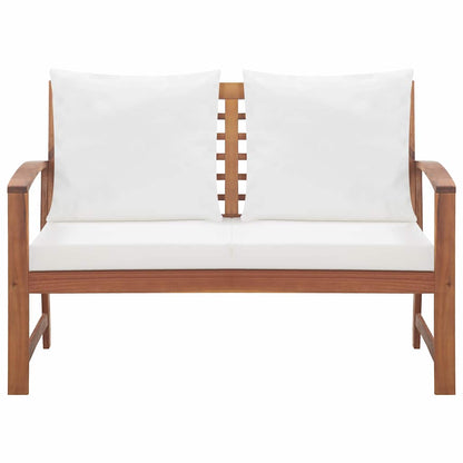 vidaXL 4 Piece Garden Lounge Set with Cushions Solid Wood Acacia 6